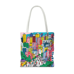 Korea -  Seoul's hill neighborhoods Tote Bag (AOP)  - StyleMZ