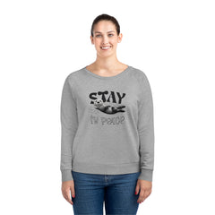 Corea - Sudadera de corte relajado Dazzler para mujer Stay in peace - StyleMZ 