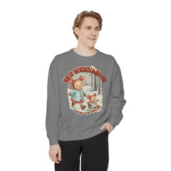 Korea -  Winter wonderland fun Unisex Garment-Dyed Sweatshirt  - StyleMZ