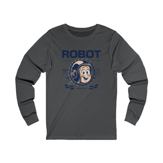 StyleMZ - Camiseta de manga larga unisex con diseño de robot - StyleMZ 