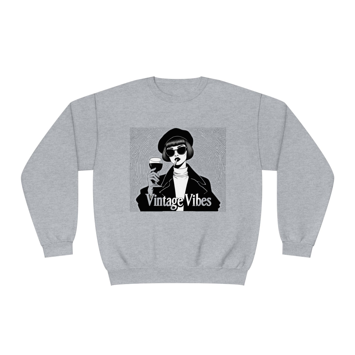 StyleMZ -  Vintage vibes Unisex NuBlend® Crewneck Sweatshirt  - StyleMZ