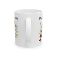 Korea -  Bright Particular Star Ceramic Mug, (11oz, 15oz)  - StyleMZ