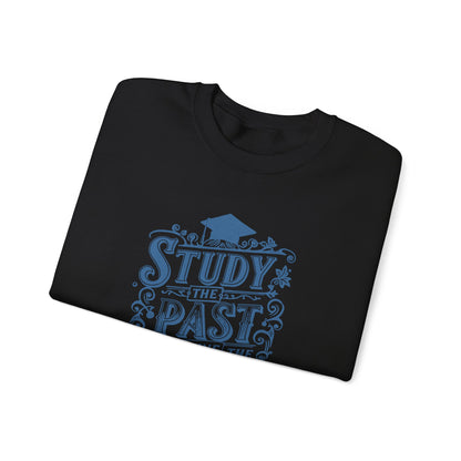 Study the past define the future Unisex Heavy Blend™ Crewneck Sweatshirt - StyleMZ