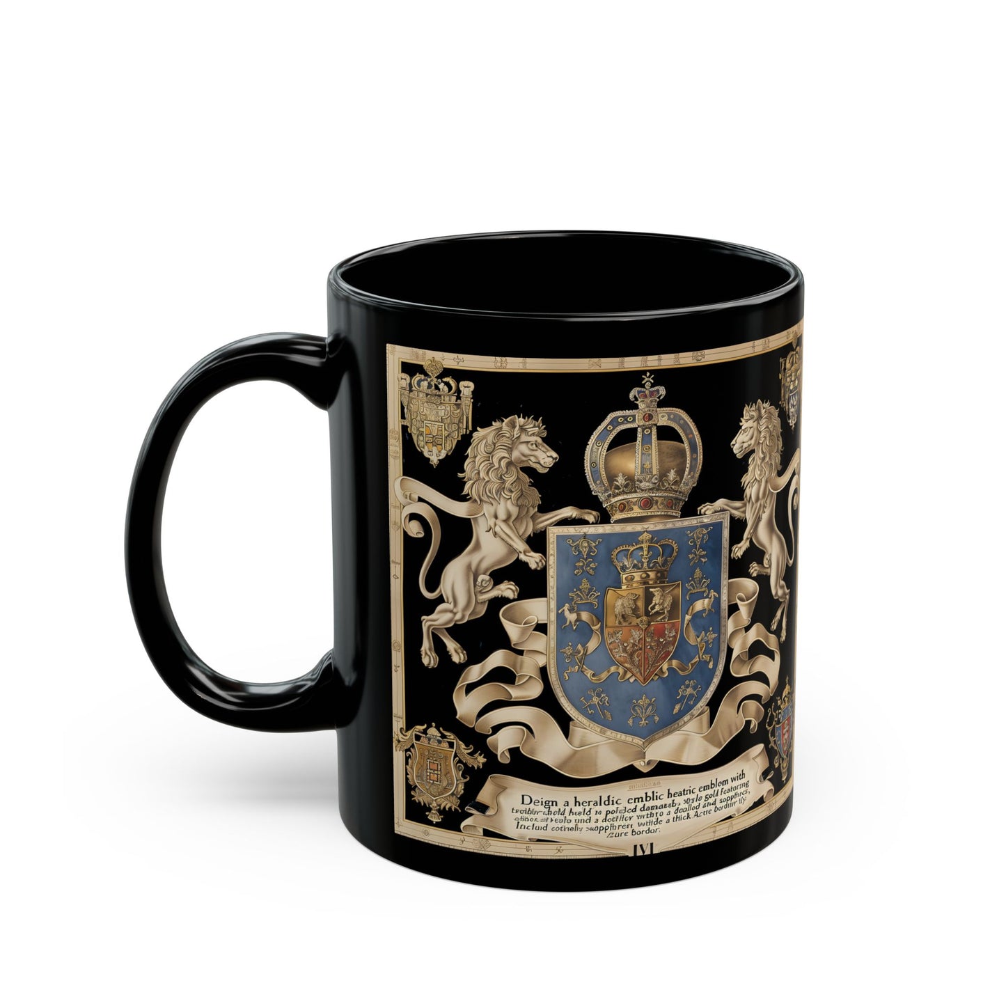 Royal heritage Black Mug (11oz, 15oz) - StyleMZ