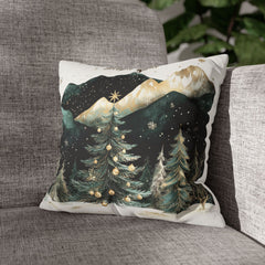 Silent night II Faux Suede Square Pillowcase - StyleMZ