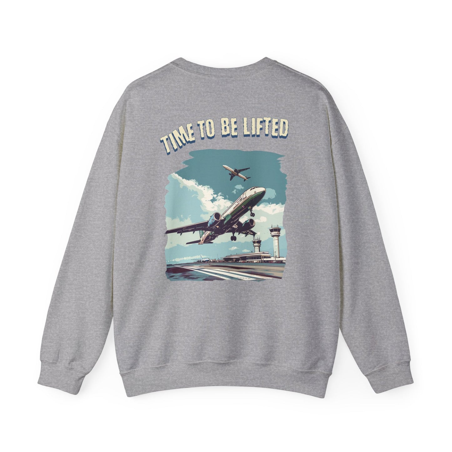 Time to be lifted Unisex Heavy Blend™ Crewneck Sweatshirt - StyleMZ