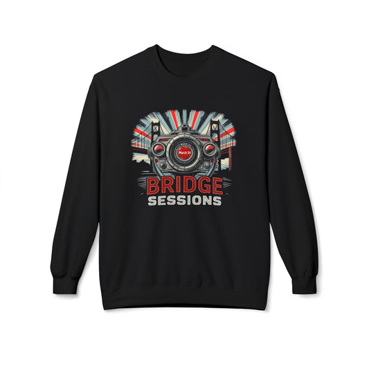 Bridge Sessions Unisex Midweight Softstyle Fleece Crewneck Sweatshirt - StyleMZ