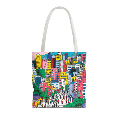 Seoul's hill neighborhoods Tote Bag (AOP) - StyleMZ