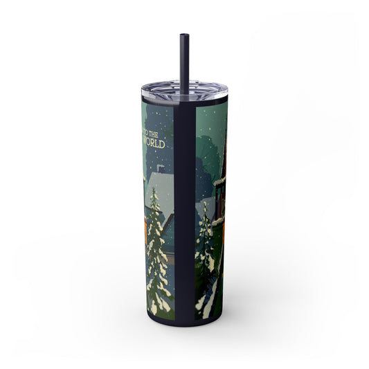 Skinny Tumbler with Straw, 20oz - StyleMZ