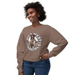 Wild West Cowgirls Unisex Lightweight Crewneck Sweatshirt  - StyleMZ