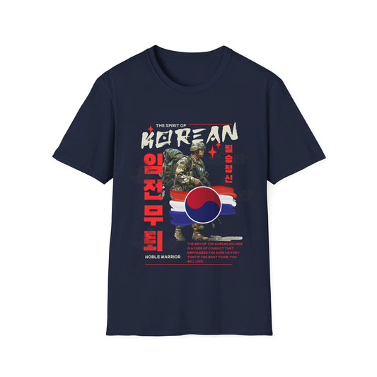 Korea -  K Soldier Spirit Unisex Softstyle T-Shirt  - StyleMZ