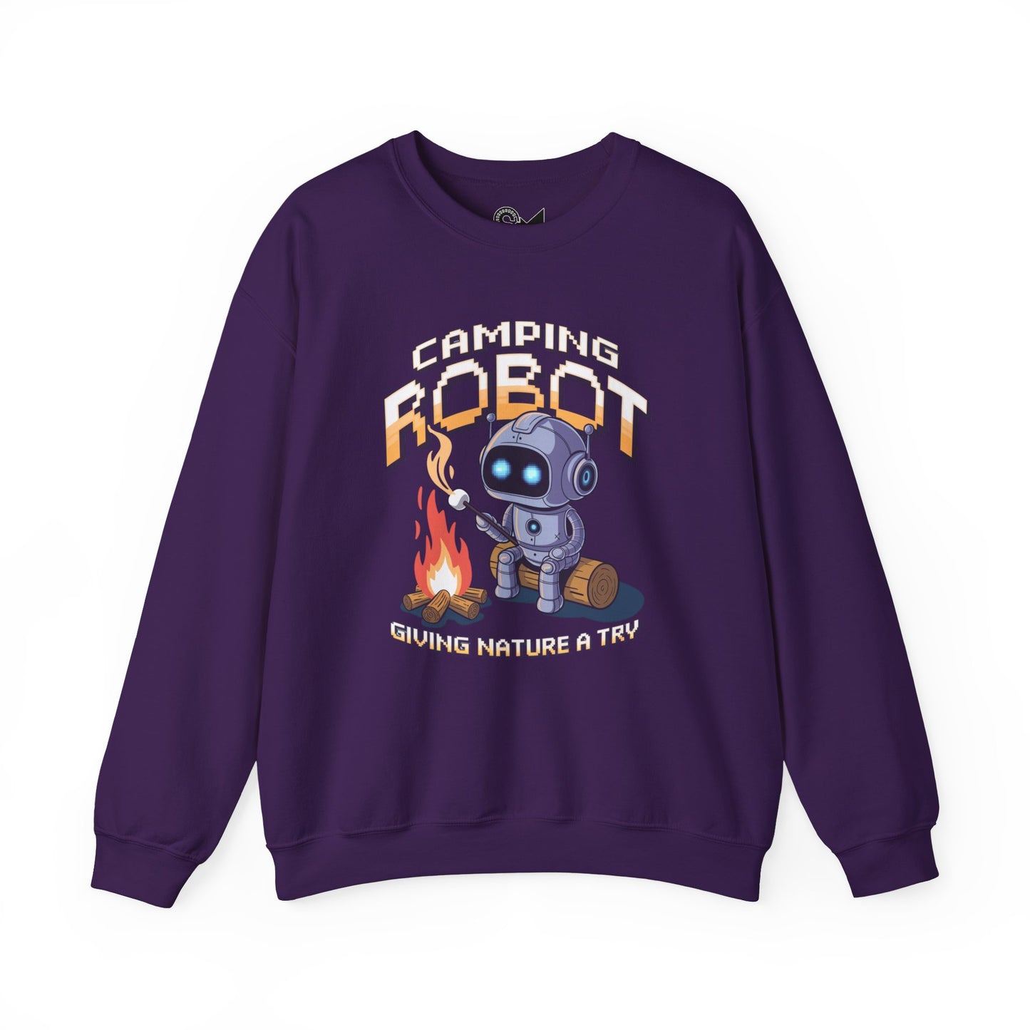 Camping robot Unisex Heavy Blend™ Crewneck Sweatshirt - StyleMZ