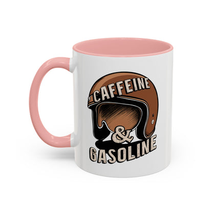 Caffein $ Gasoline Accent Coffee Mug (11, 15oz) - StyleMZ