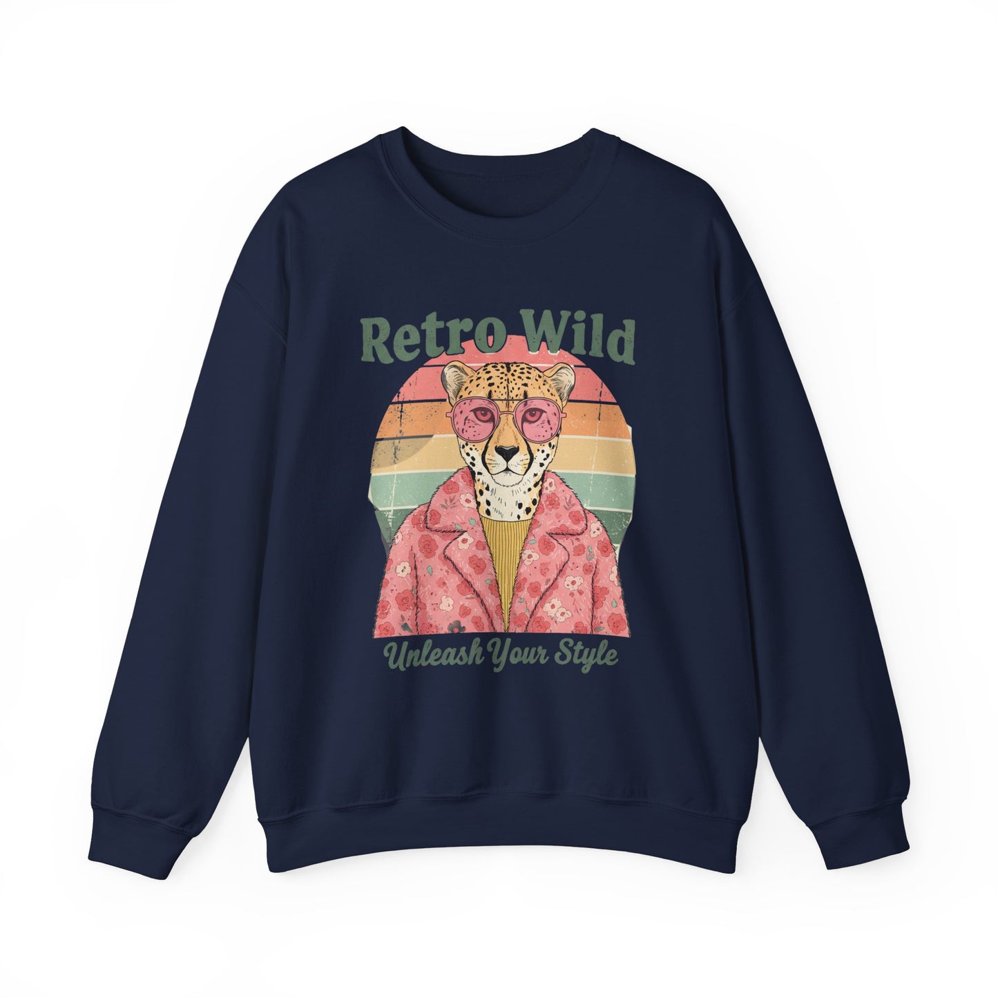 Retro wild Unisex Heavy Blend™ Crewneck Sweatshirt