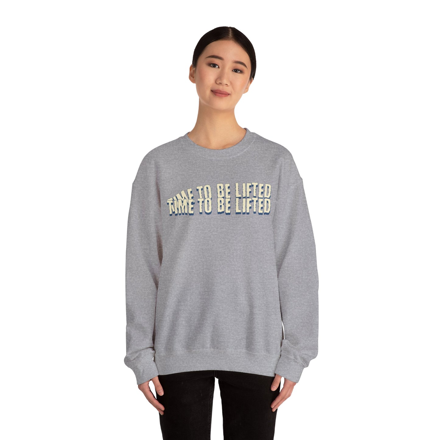 Time to be lifted Unisex Heavy Blend™ Crewneck Sweatshirt - StyleMZ - Stylemz