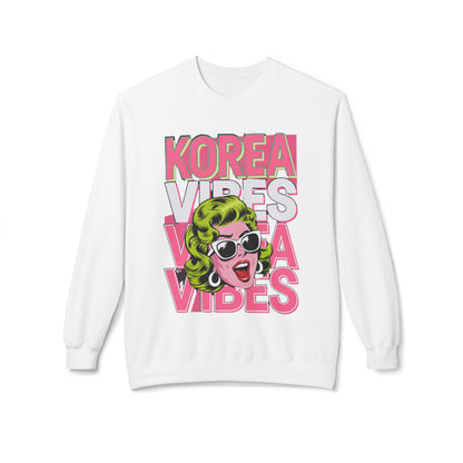 Korea -  Korea Vibes Unisex Midweight Softstyle Fleece Crewneck Sweatshirt  - StyleMZ