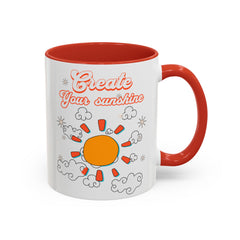 Corea - Taza de café con acento "Crea tu sol" (11, 15 oz) - StyleMZ 