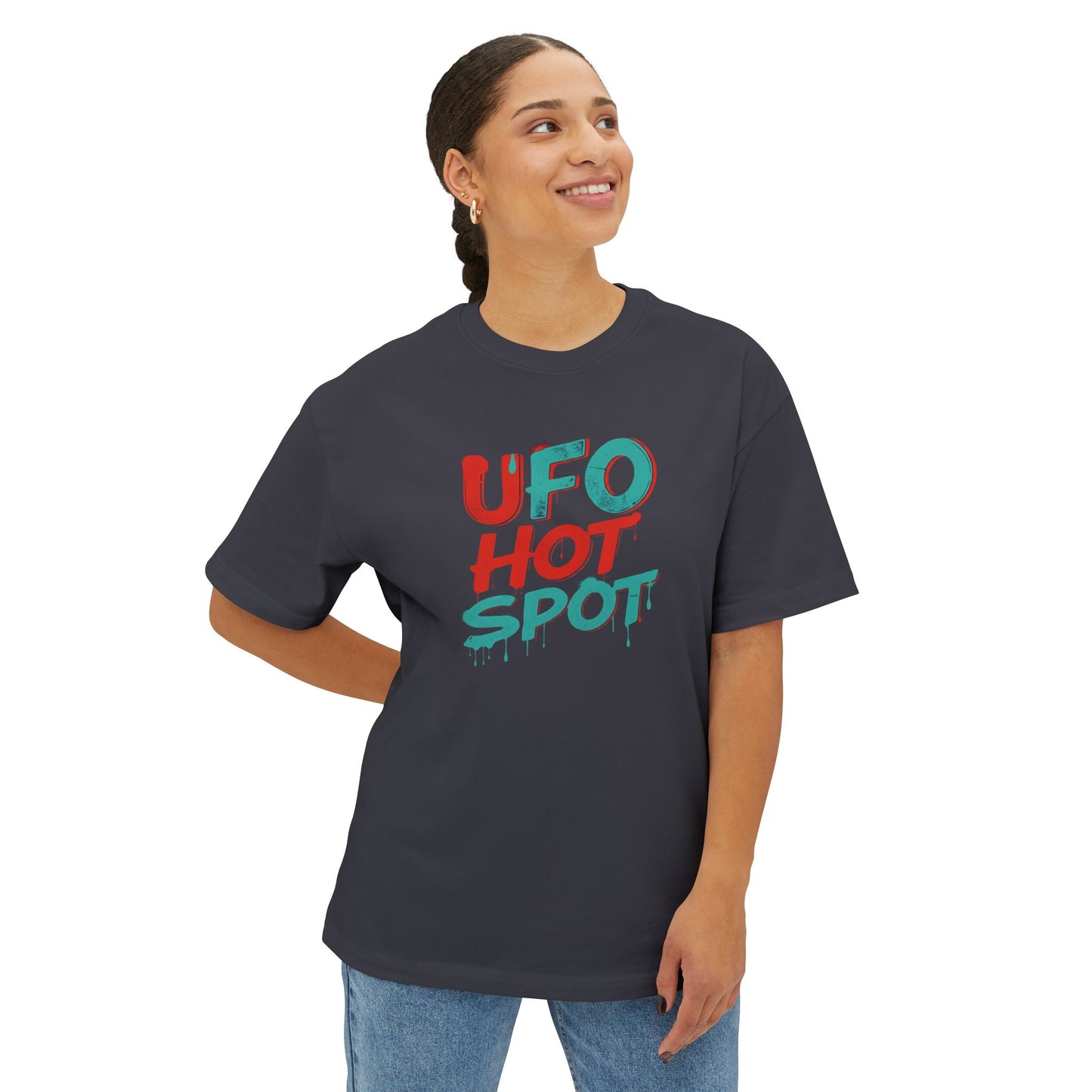 UFO hot spot Unisex Oversized Boxy Tee - StyleMZ