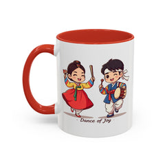 Korea -  Dance of joy Accent Coffee Mug (11, 15oz)  - StyleMZ