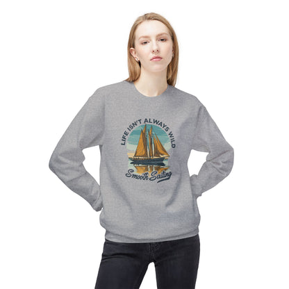 Smooth sailing Unisex Midweight Softstyle Fleece Crewneck Sweatshirt  - Korea  - StyleMZ