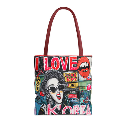 I love Korea Tote Bag (AOP) - StyleMZ