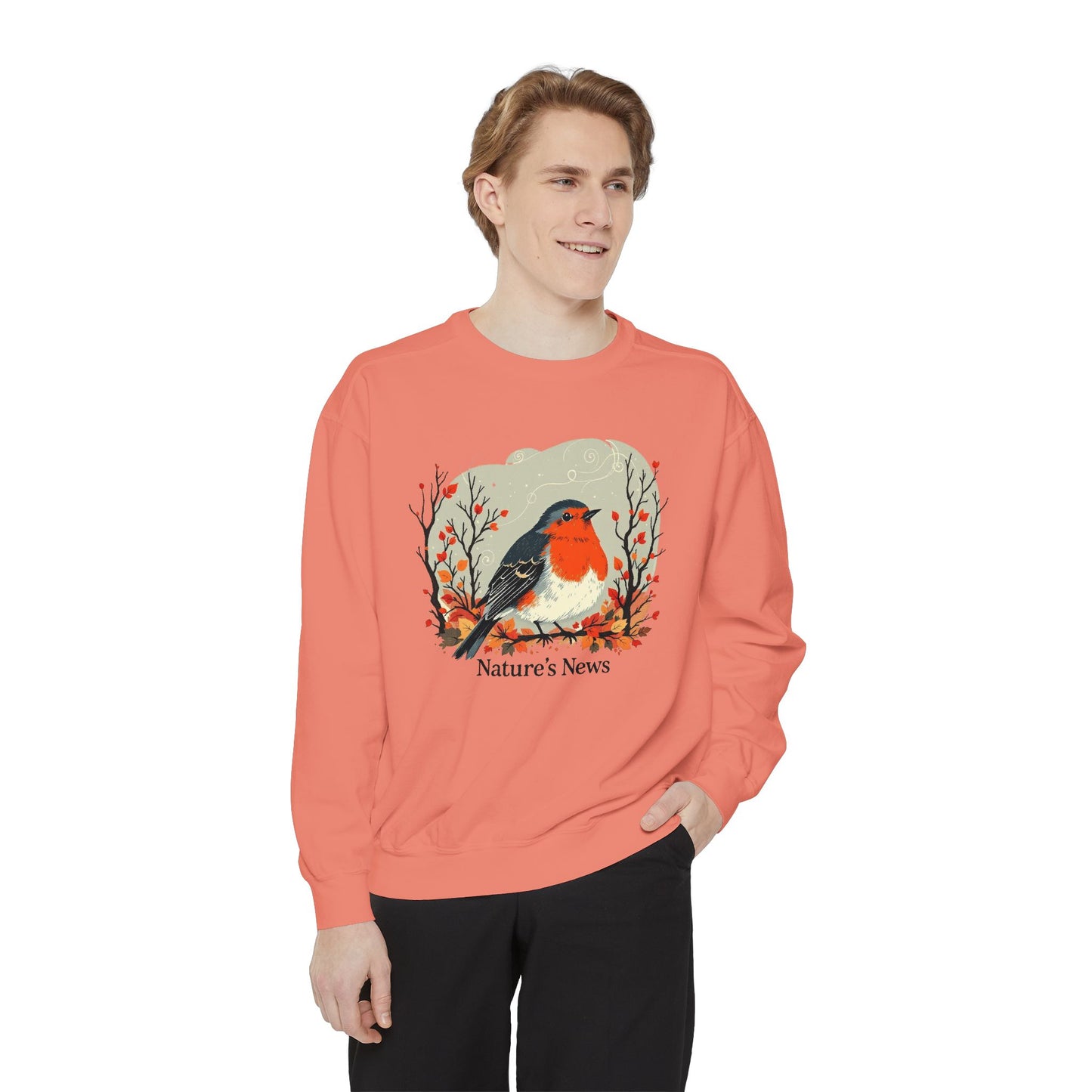 Nature’s News Unisex Garment-Dyed Sweatshirt - StyleMZ