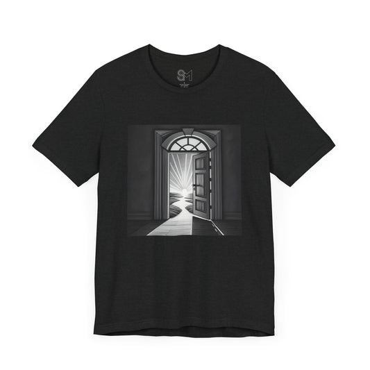 The door is open Unisex Jersey Short Sleeve Tee - StyleMZ - Stylemz