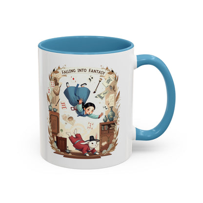 Falling into fantasy Accent Coffee Mug (11, 15oz) - StyleMZ