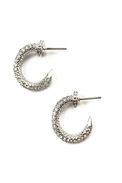 RHINESTONE NAIL STUD EARRING - Stylemz