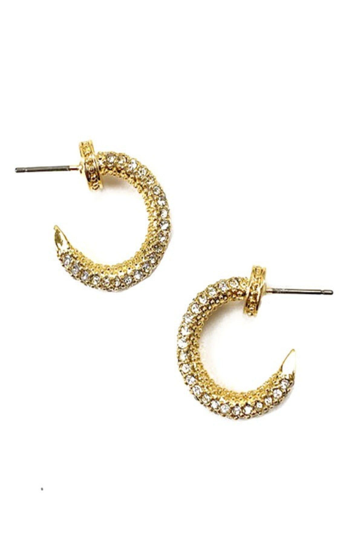 RHINESTONE NAIL STUD EARRING - Stylemz