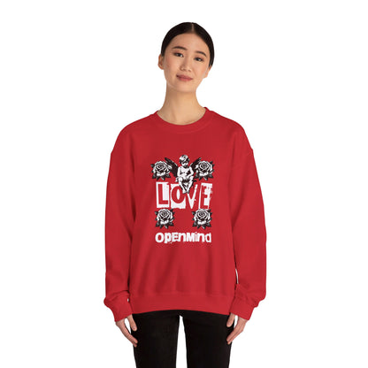 Korea - Love openmind Unisex Heavy Blend™ Crewneck Sweatshirt - StyleMZ - Stylemz