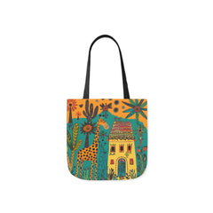 Korea -  The giraffe that lives in my house Canvas Tote Bag, 5-Color Straps  - StyleMZ