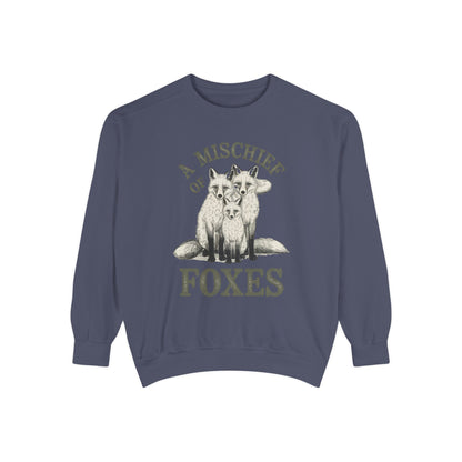 A mischief of Foxes Unisex Garment-Dyed Sweatshirt - StyleMZ