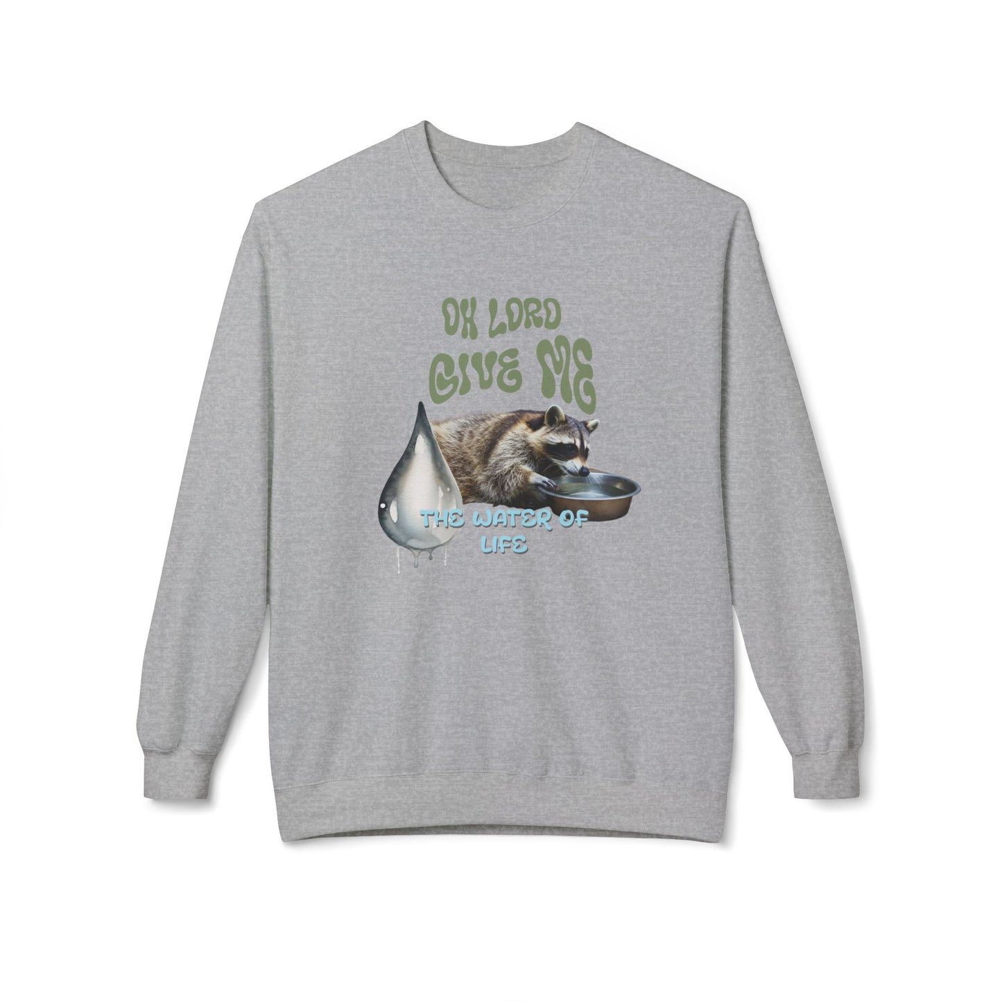 Korea -  The water of life Unisex Midweight Softstyle Fleece Crewneck Sweatshirt  - StyleMZ