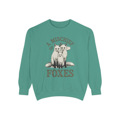 A mischief of Foxes Unisex Garment-Dyed Sweatshirt - StyleMZ