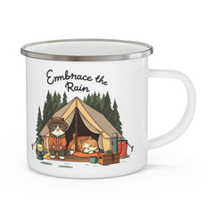 Korea -  Embrace the rain Enamel Camping Mug  - StyleMZ