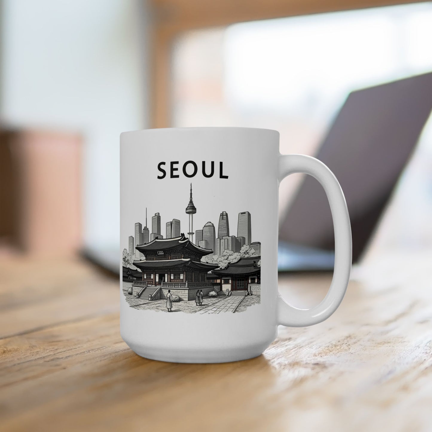 SEOUL Ceramic Mug, (11oz, 15oz) - StyleMZ