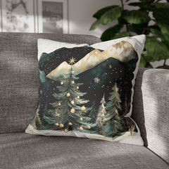 Silent night II Faux Suede Square Pillowcase - StyleMZ