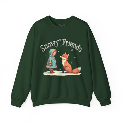 Snowy Friends Unisex Heavy Blend™ Crewneck Sweatshirt - StyleMZ