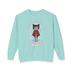 Corea - ¡Eres un gatito! Sudadera unisex ligera con cuello redondo - StyleMZ 