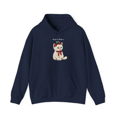 StyleMZ - Sudadera unisex con capucha y mezcla pesada Purrfect Christmas - StyleMZ 