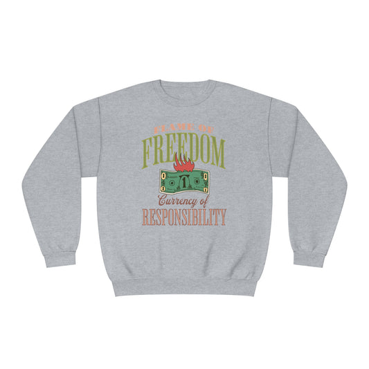 Korea -  Currency of freedom Unisex NuBlend® Crewneck Sweatshirt  - StyleMZ