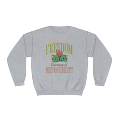 Korea -  Currency of freedom Unisex NuBlend® Crewneck Sweatshirt  - StyleMZ