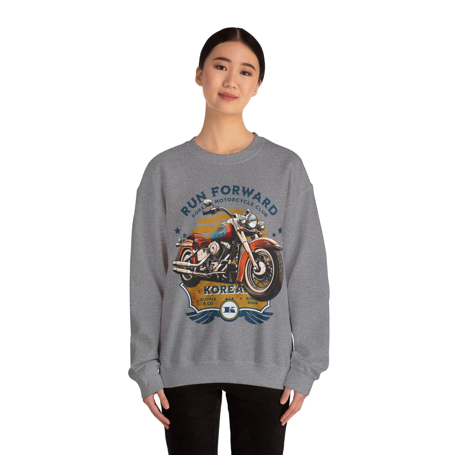 Run forward Unisex Heavy Blend™ Crewneck Sweatshirt - StyleMZ