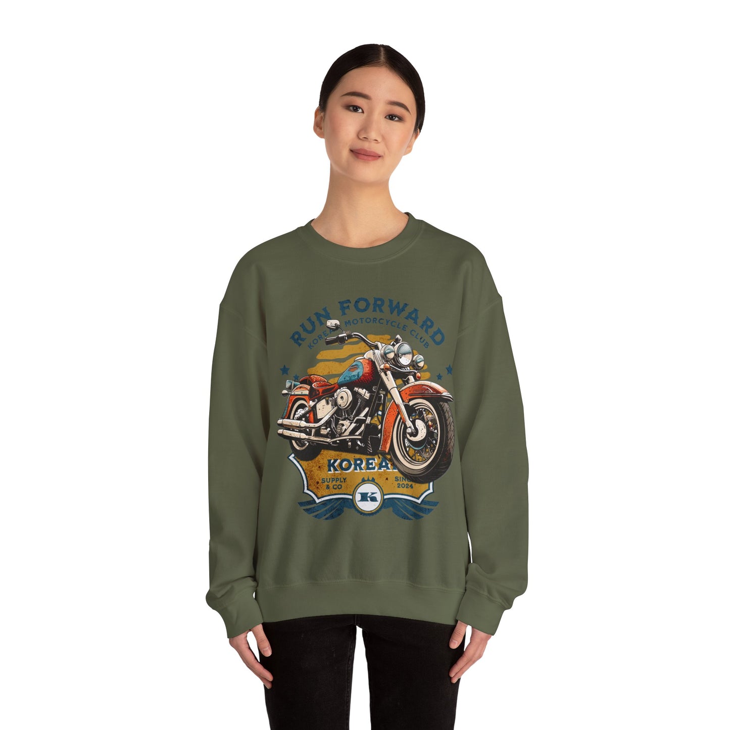 Run forward Unisex Heavy Blend™ Crewneck Sweatshirt - StyleMZ