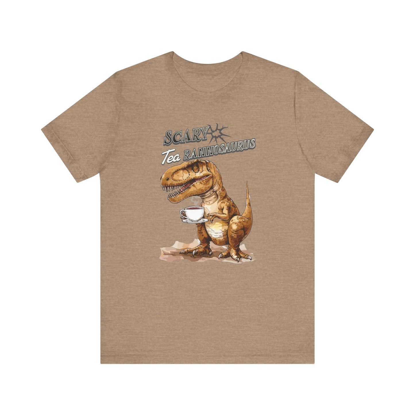 Scary Tea Rannosaurus Unisex Jersey Short Sleeve Tee