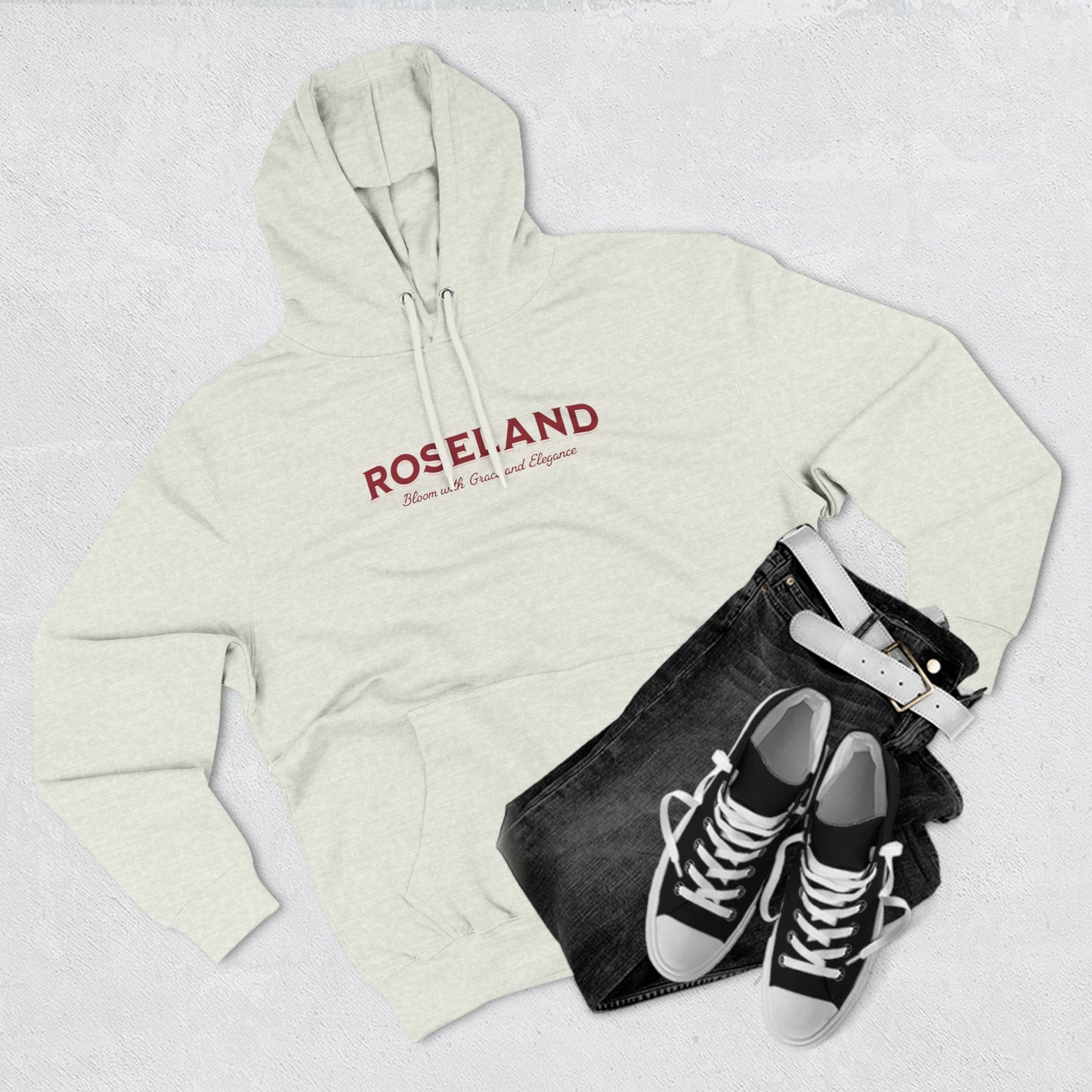 Roseland Three-Panel Fleece Hoodie - StyleMZ