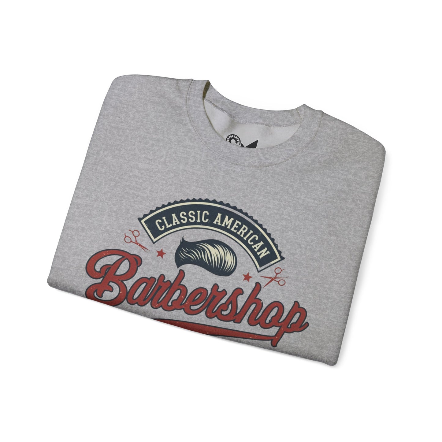 Classic American barbershop Unisex Heavy Blend™ Crewneck Sweatshirt - StyleMZ