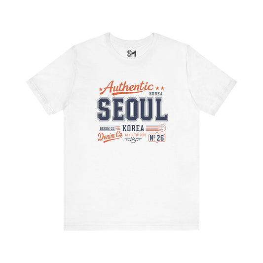 SEOUL KOREA Athletic Dept. Unisex Jersey Short Sleeve Tee - Stylemz