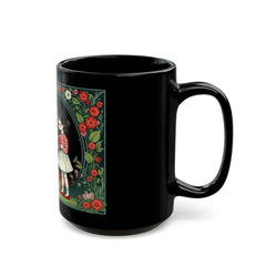 Taza negra Magia en el bosque (11 oz, 15 oz) - Corea - StyleMZ 